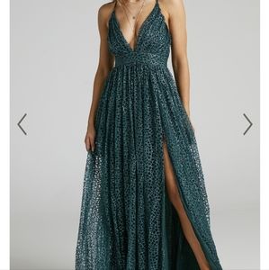 Showpo lady Godiva dress in emerald